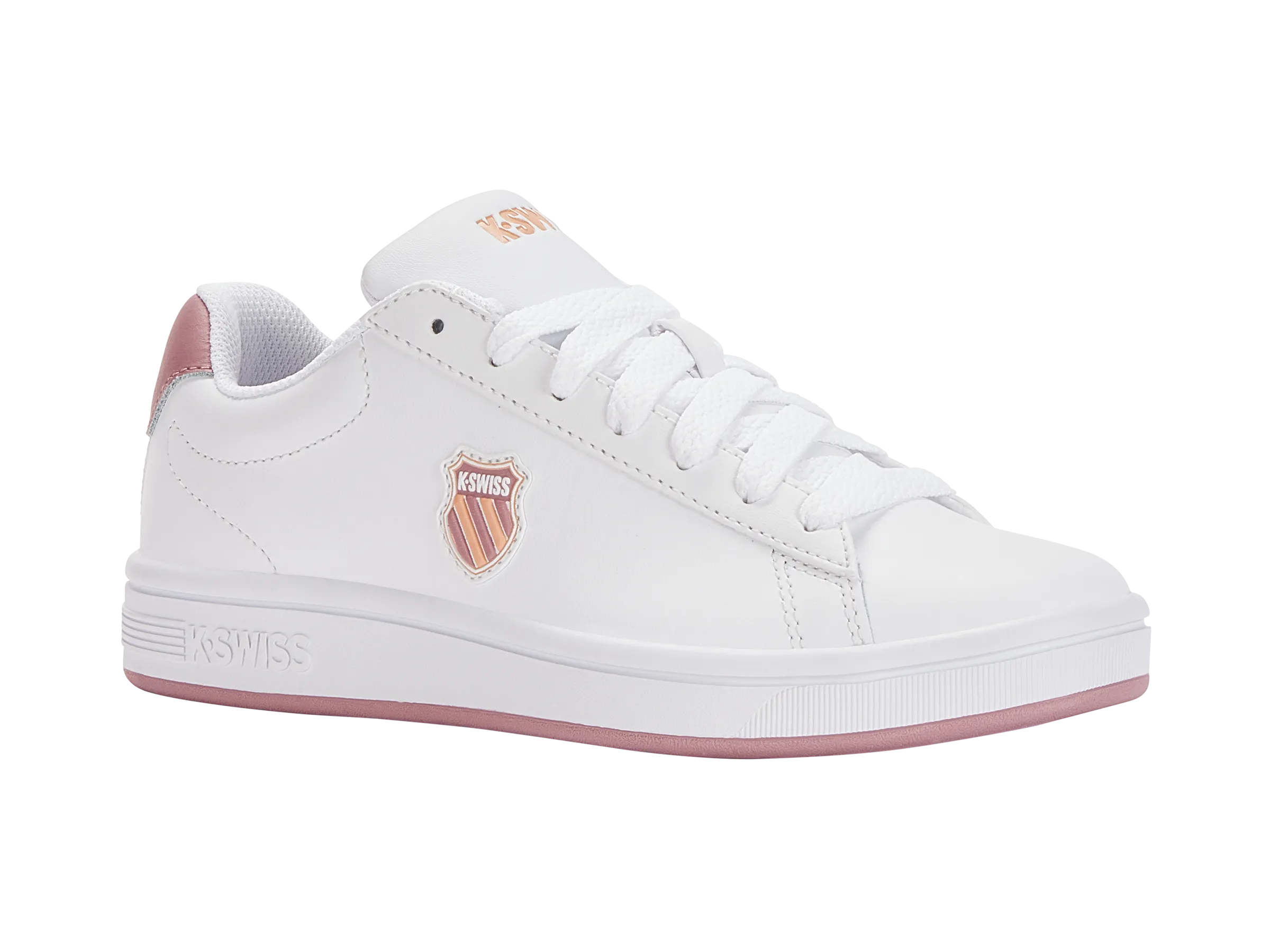 96599-952-M | COURT SHIELD | WHITE/FOXGLOVE/ALMOST APRICOT