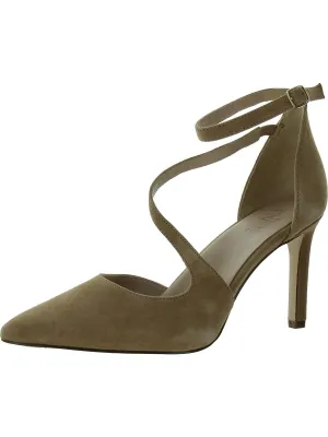 Abilyn Womens Suede Pointed Toe Pumps
