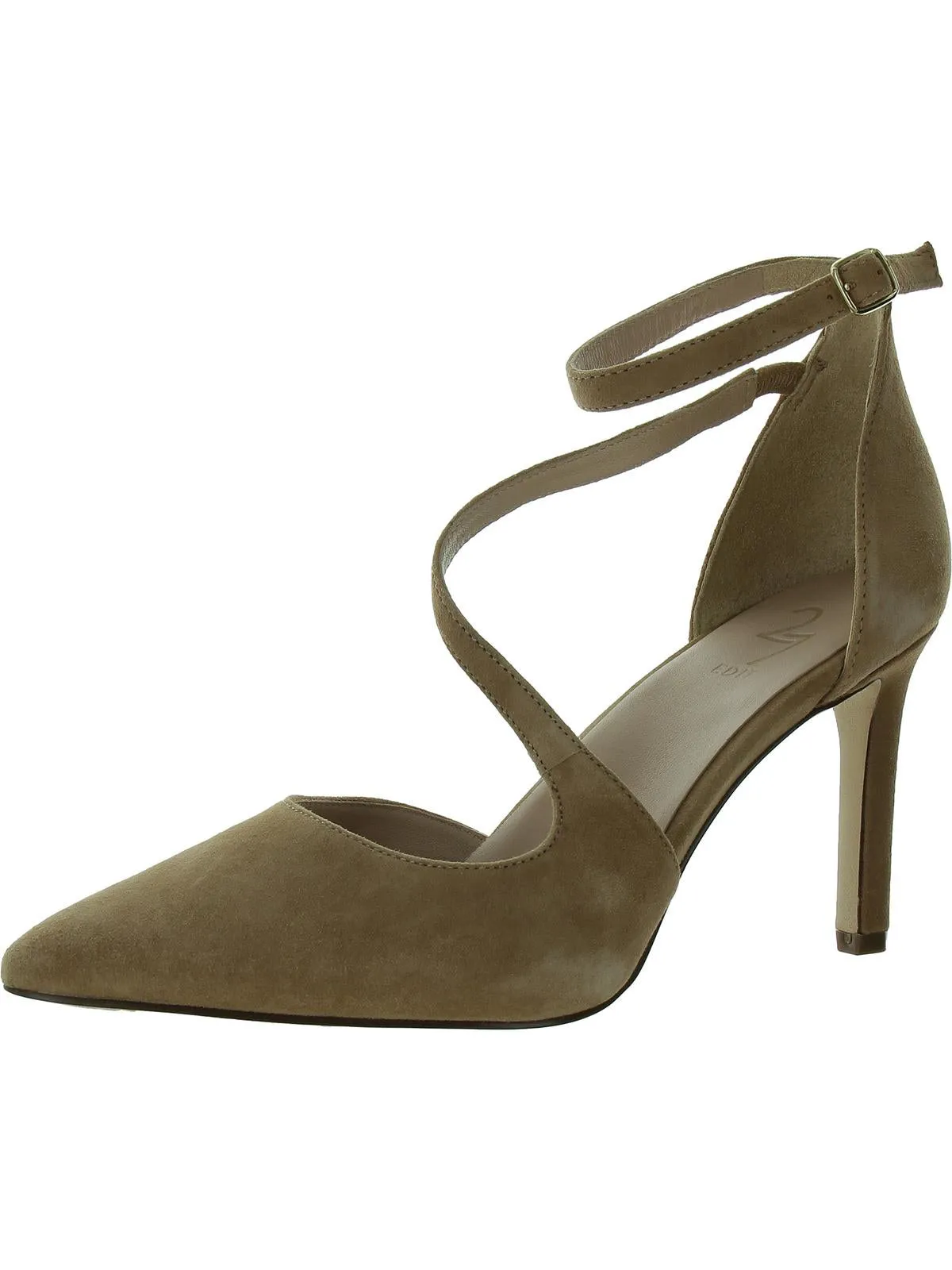 Abilyn Womens Suede Pointed Toe Pumps