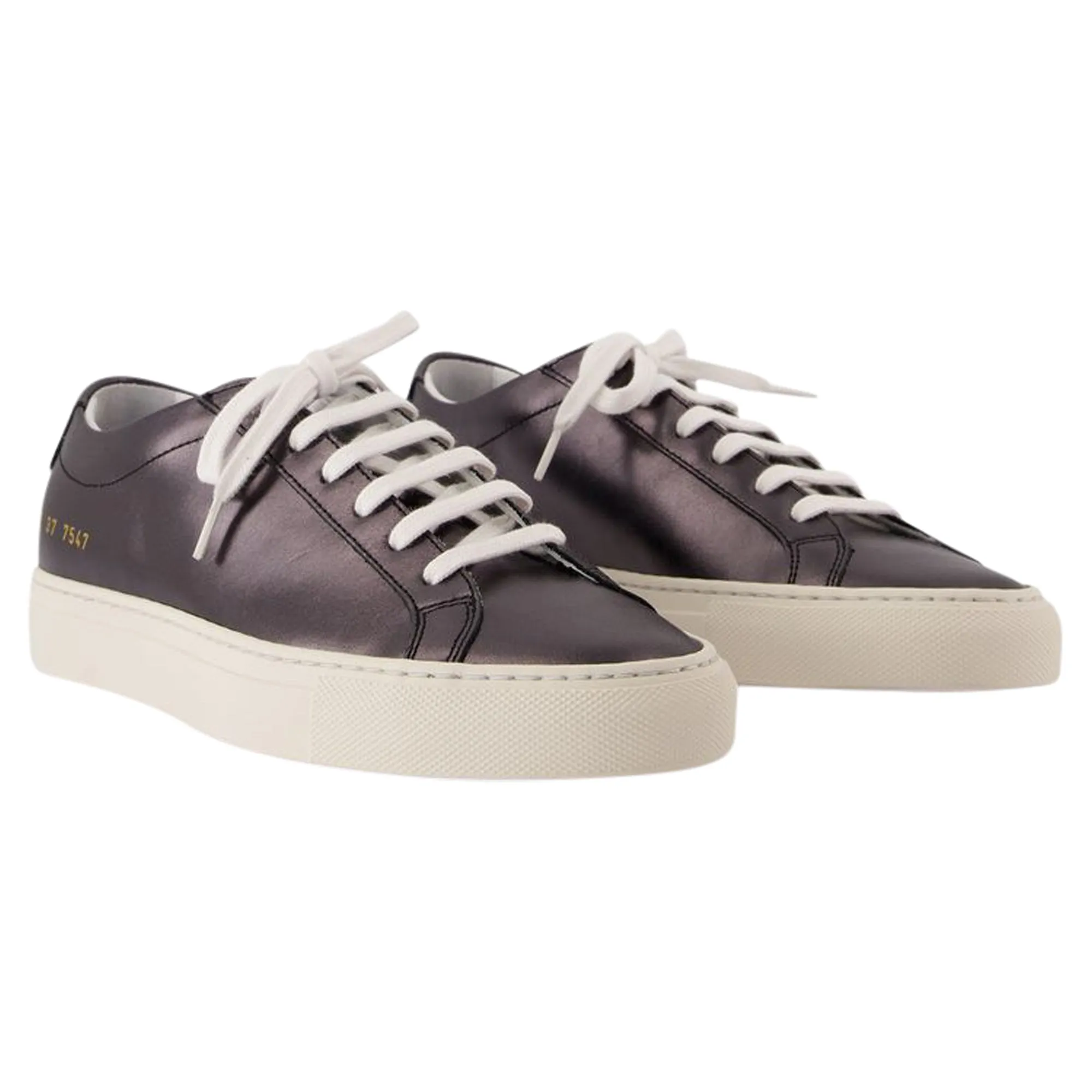 Achilles Shiny Sneakers - COMMON PROJECTS - Leather - Black