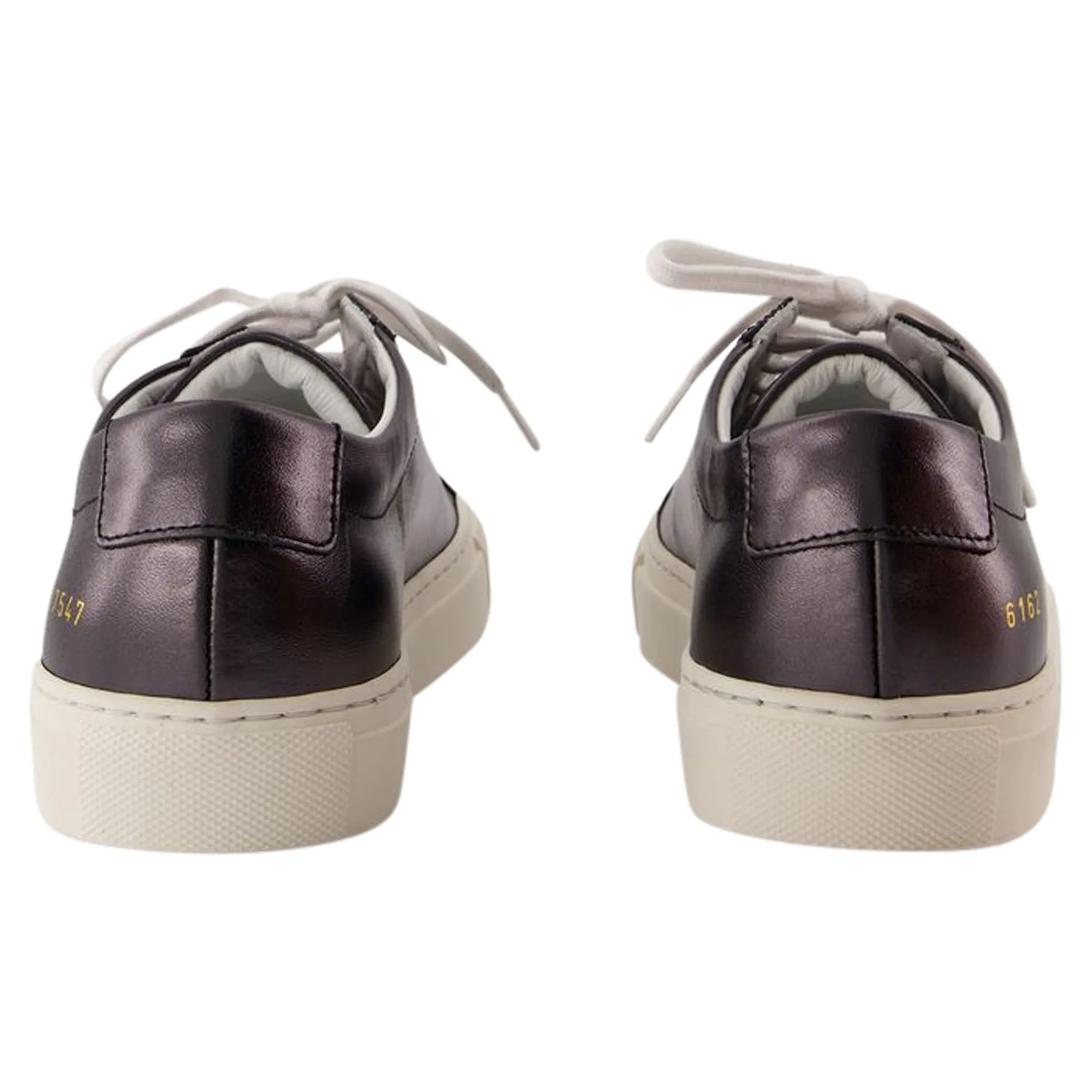Achilles Shiny Sneakers - COMMON PROJECTS - Leather - Black