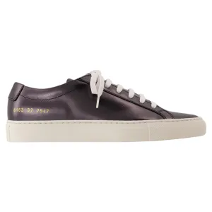Achilles Shiny Sneakers - COMMON PROJECTS - Leather - Black