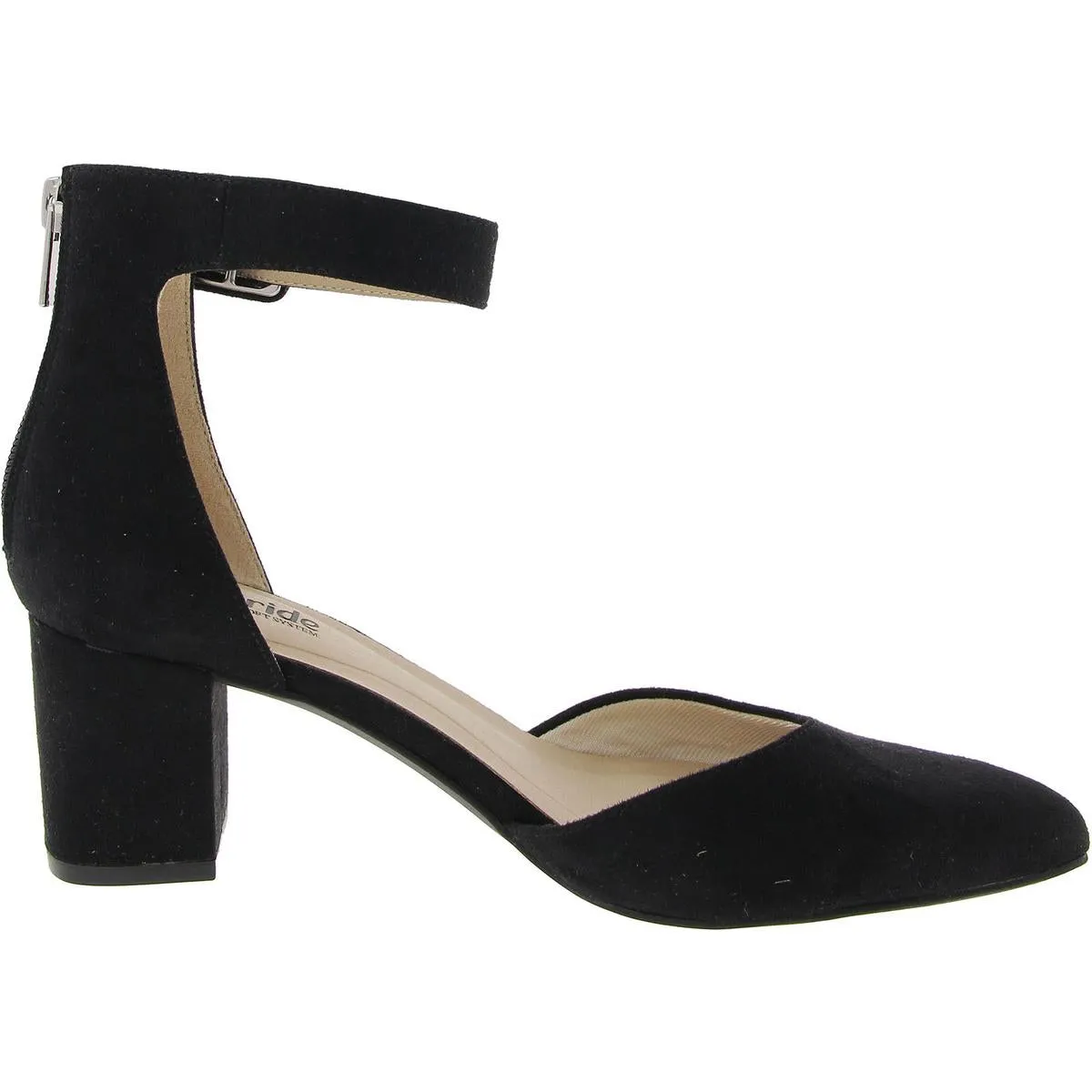 Admire Womens Solid Man Made Block Heels