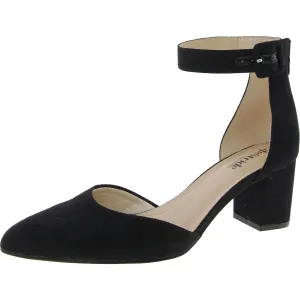 Admire Womens Solid Man Made Block Heels
