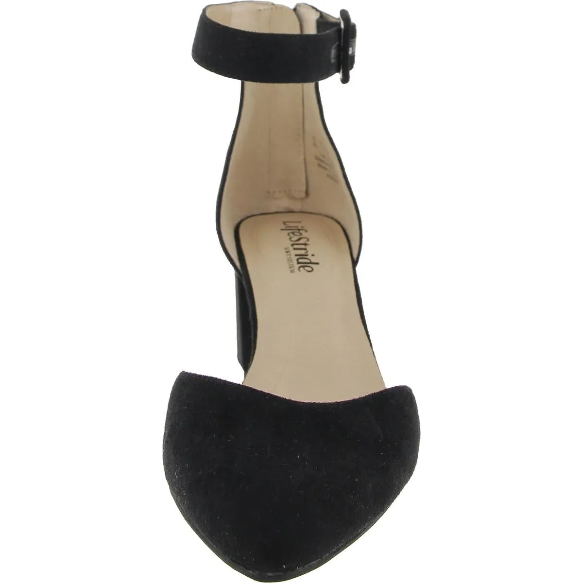 Admire Womens Solid Man Made Block Heels