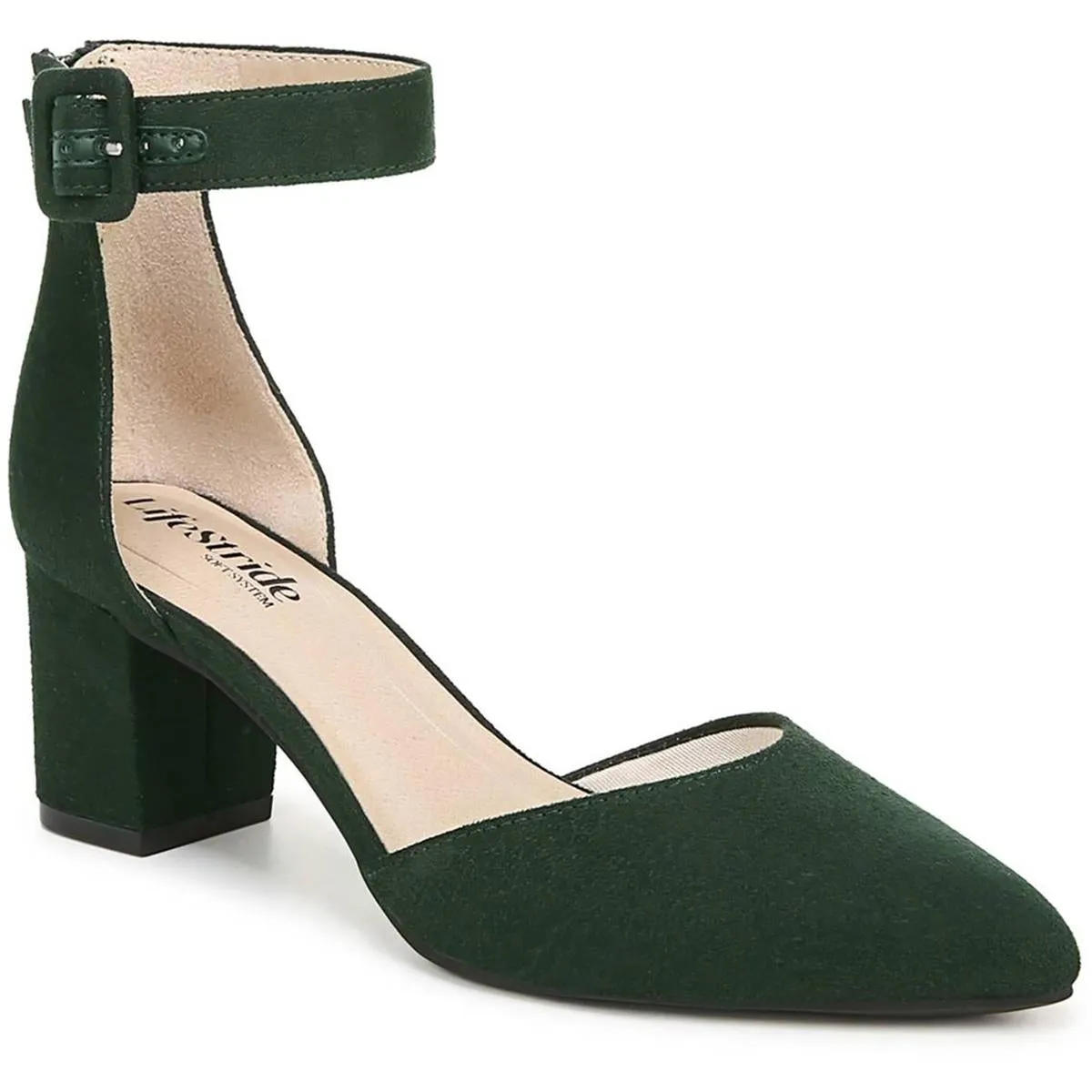 Admire Womens Solid Man Made Block Heels