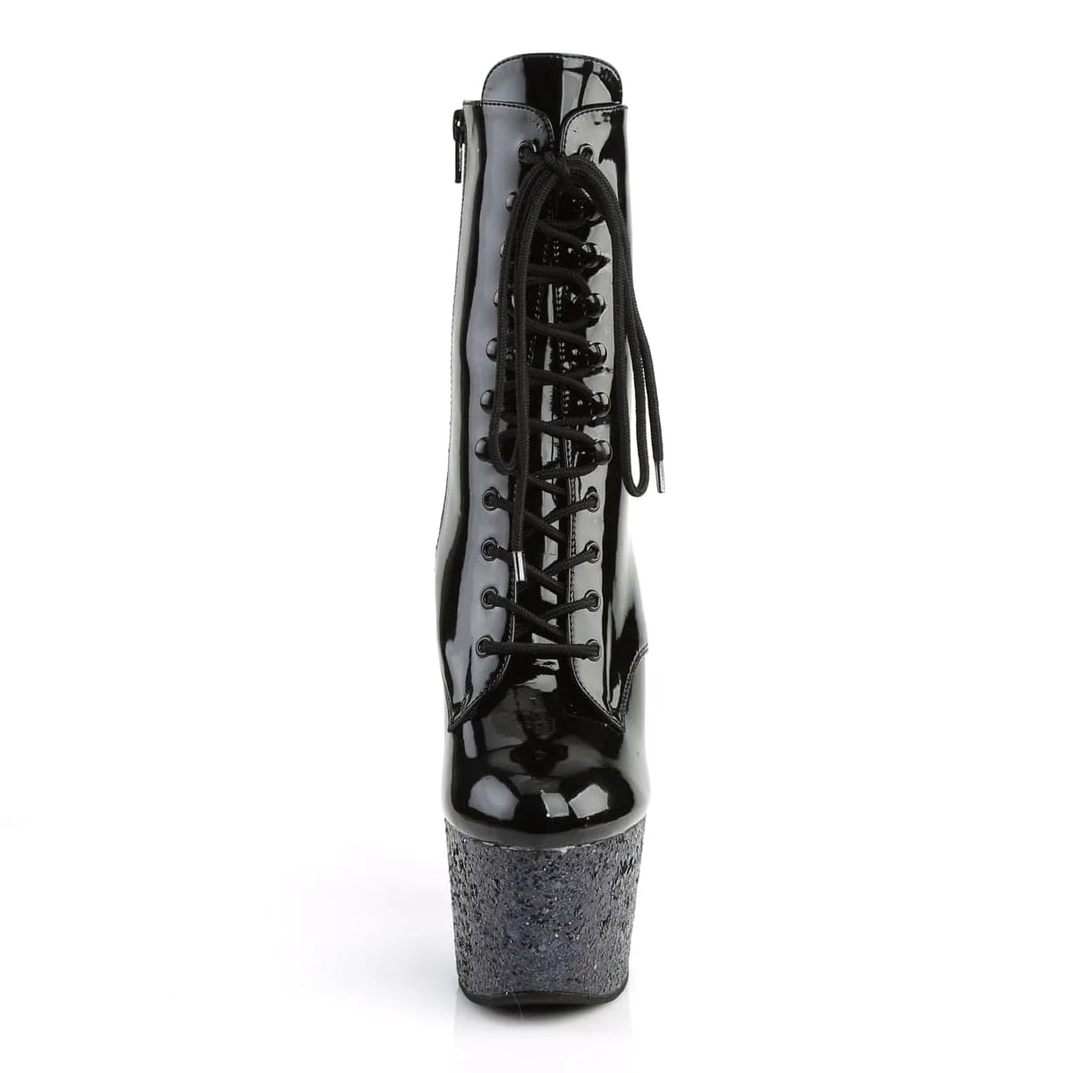ADORE-1020LG Black Patent/Black Multi Glitter