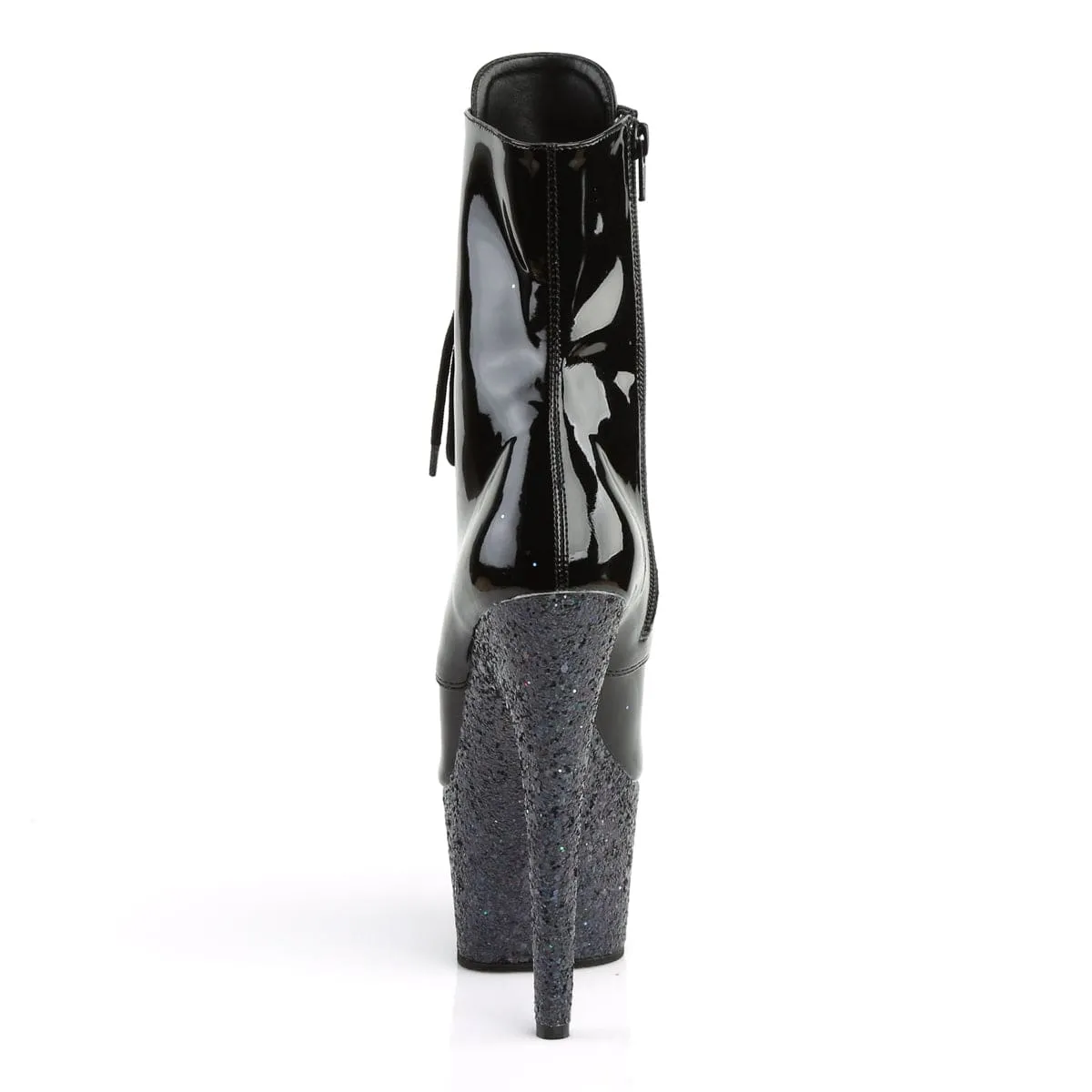 ADORE-1020LG Black Patent/Black Multi Glitter