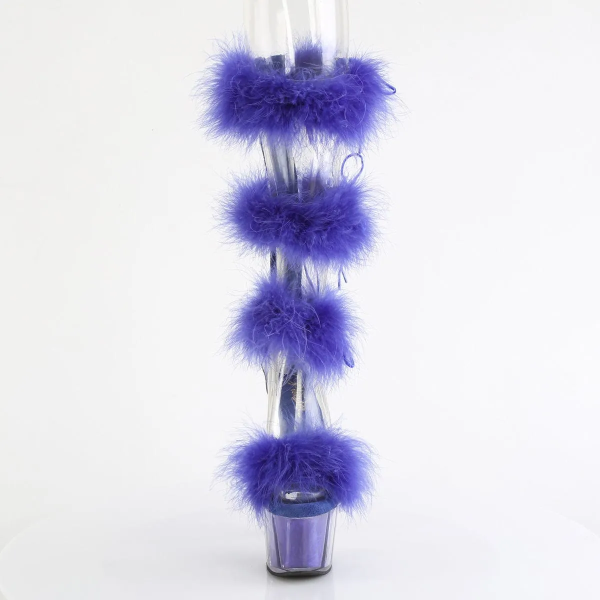 ADORE-728F Clear-Royal Blue Fur/M