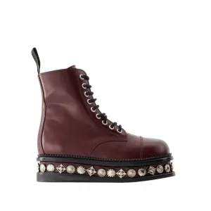 Aj1287 Boots - Leather - Bordeaux
