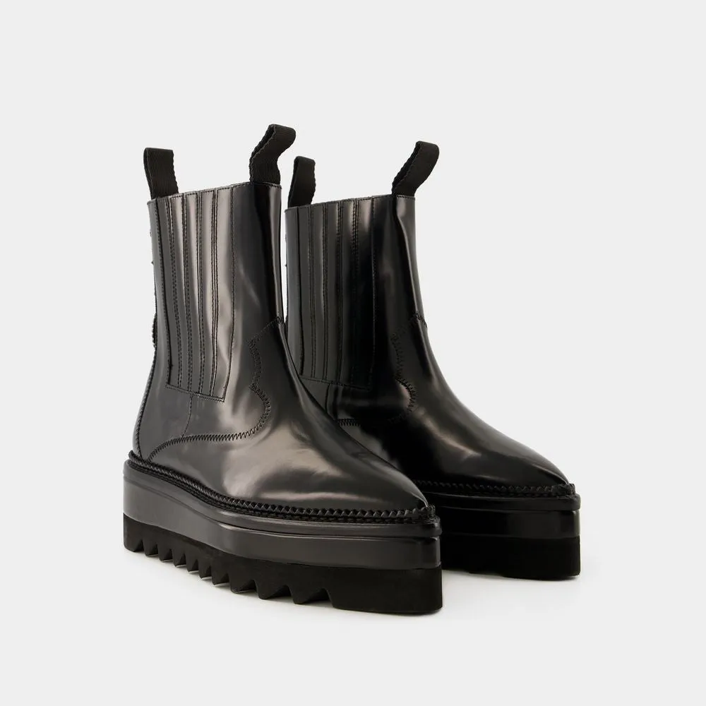 Aj1311 Boots - Leather - Black