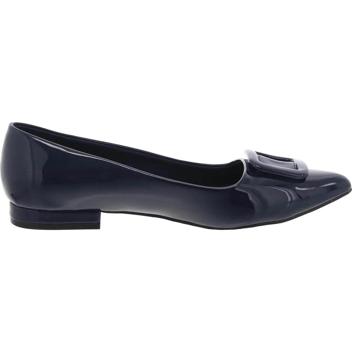 AKKALEA Womens Patent Padded Insole Ballet Flats