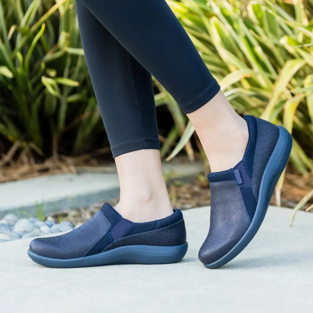 Alegria Duette Swirl Wind Navy Slip-On (Women's)