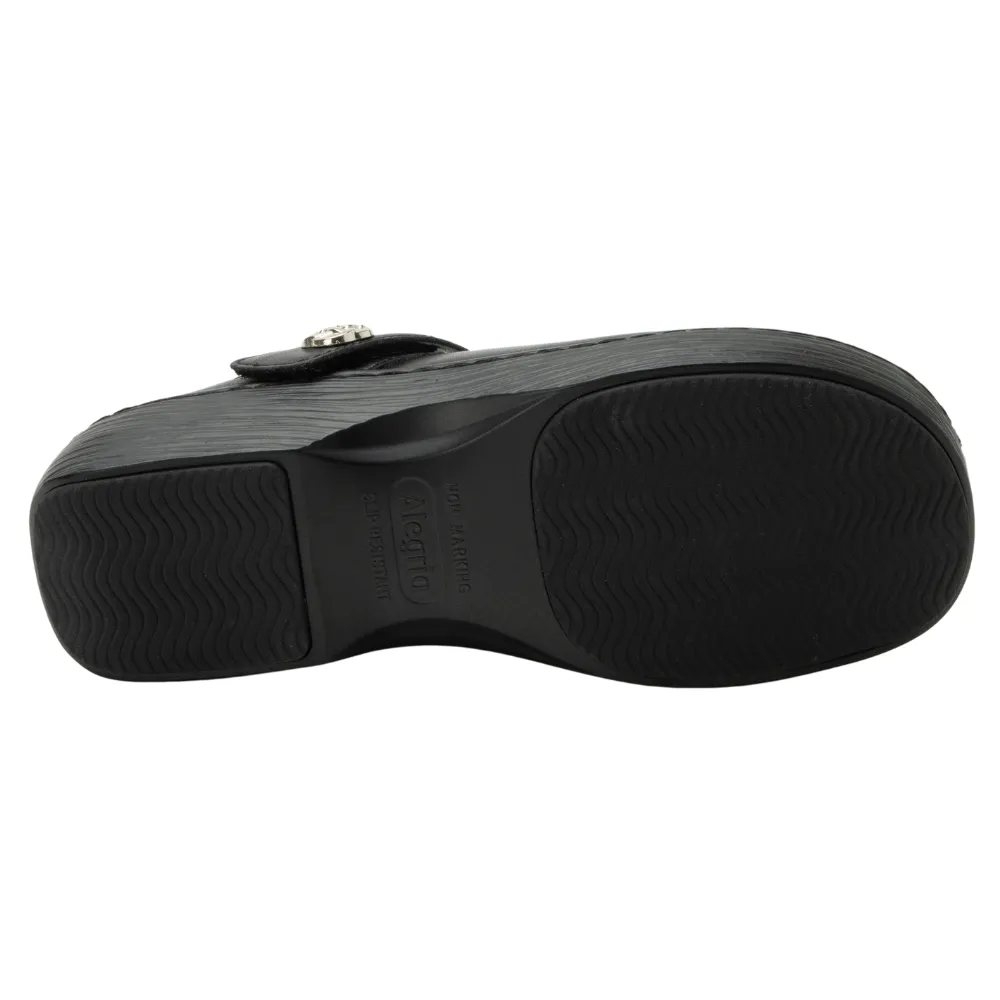 Alegria Onika Black Leather Shoe (Women's)