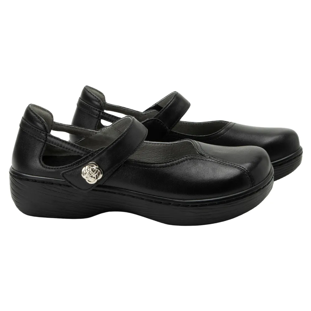 Alegria Onika Black Leather Shoe (Women's)