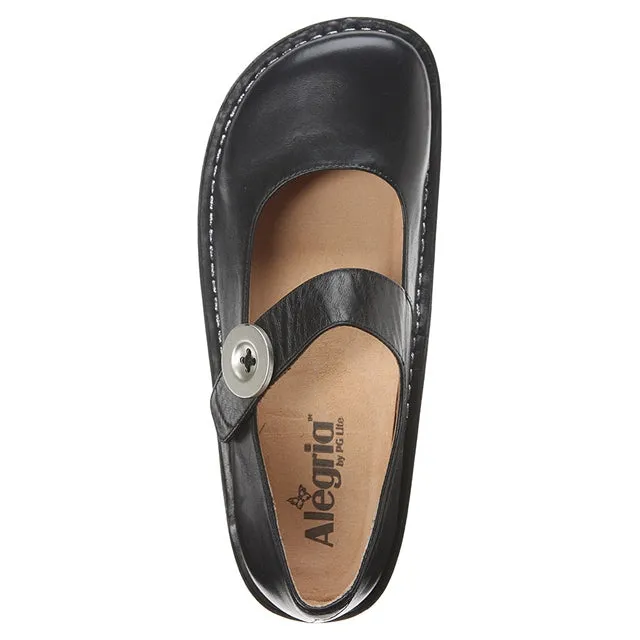 Alegria Paloma Mary Jane in Black Nappa (Women's)