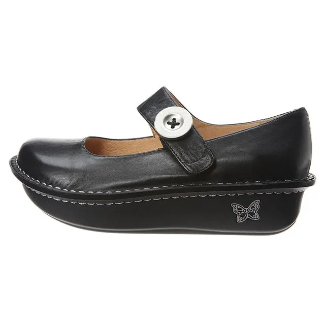 Alegria Paloma Mary Jane in Black Nappa (Women's)
