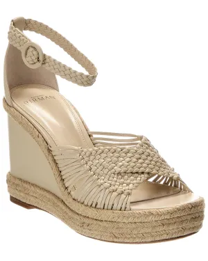 Alexandre Birman Ellie Leather Wedge Sandal