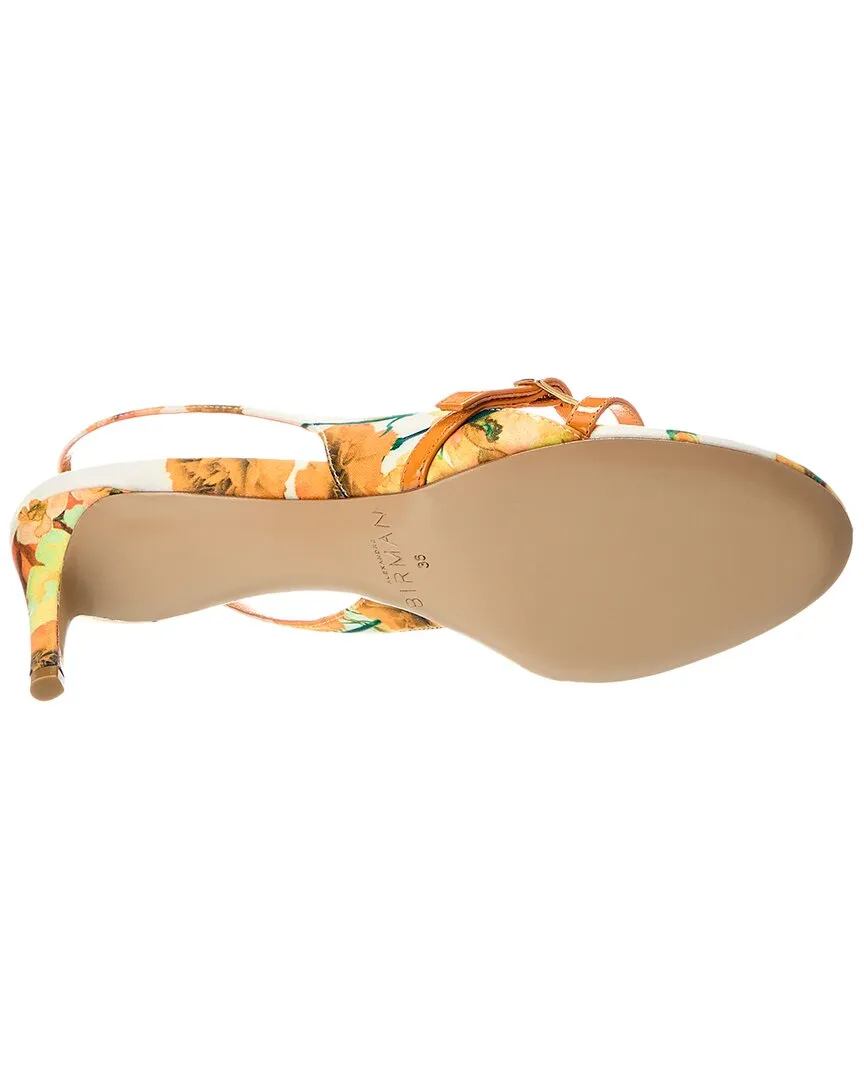 Alexandre Birman Maia 60 Canvas & Leather Slingback Sandal