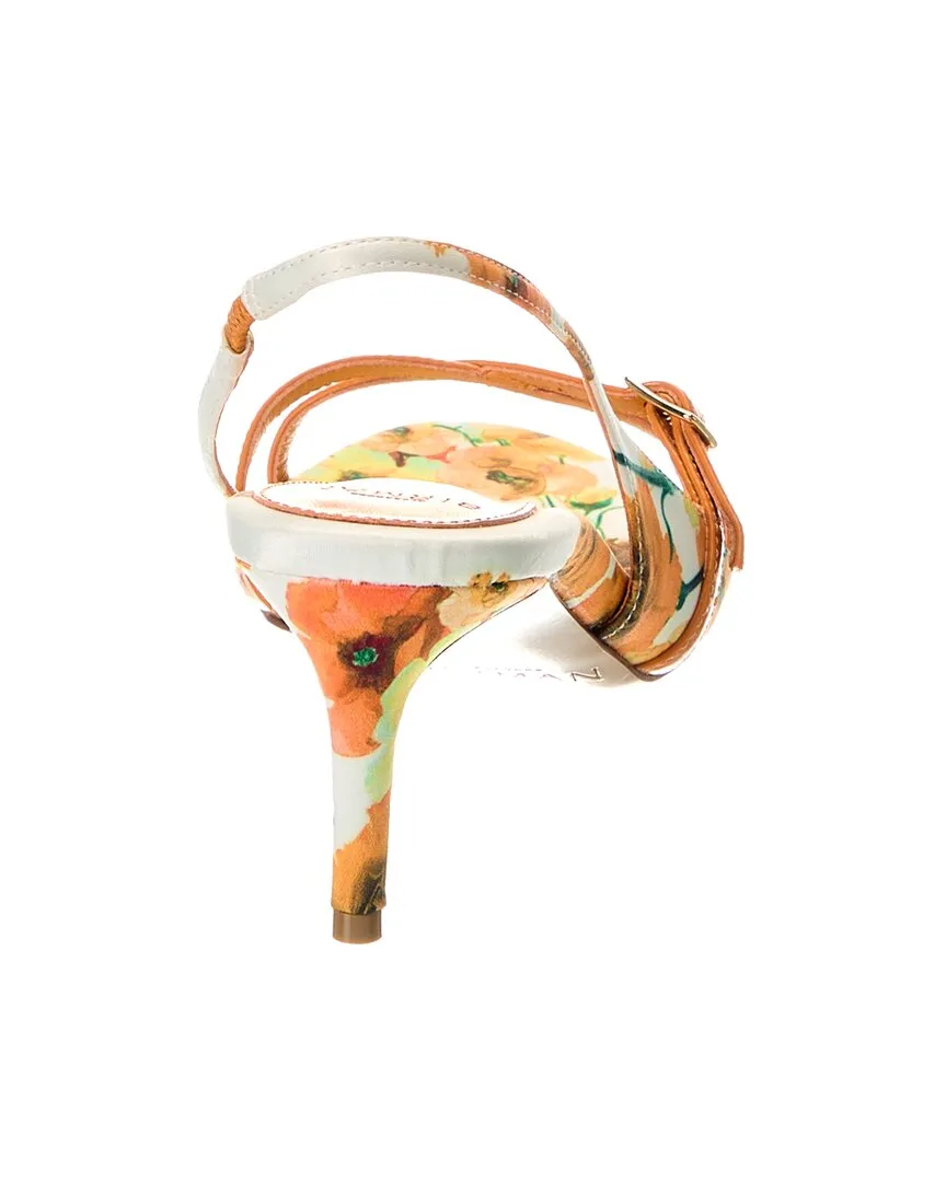 Alexandre Birman Maia 60 Canvas & Leather Slingback Sandal