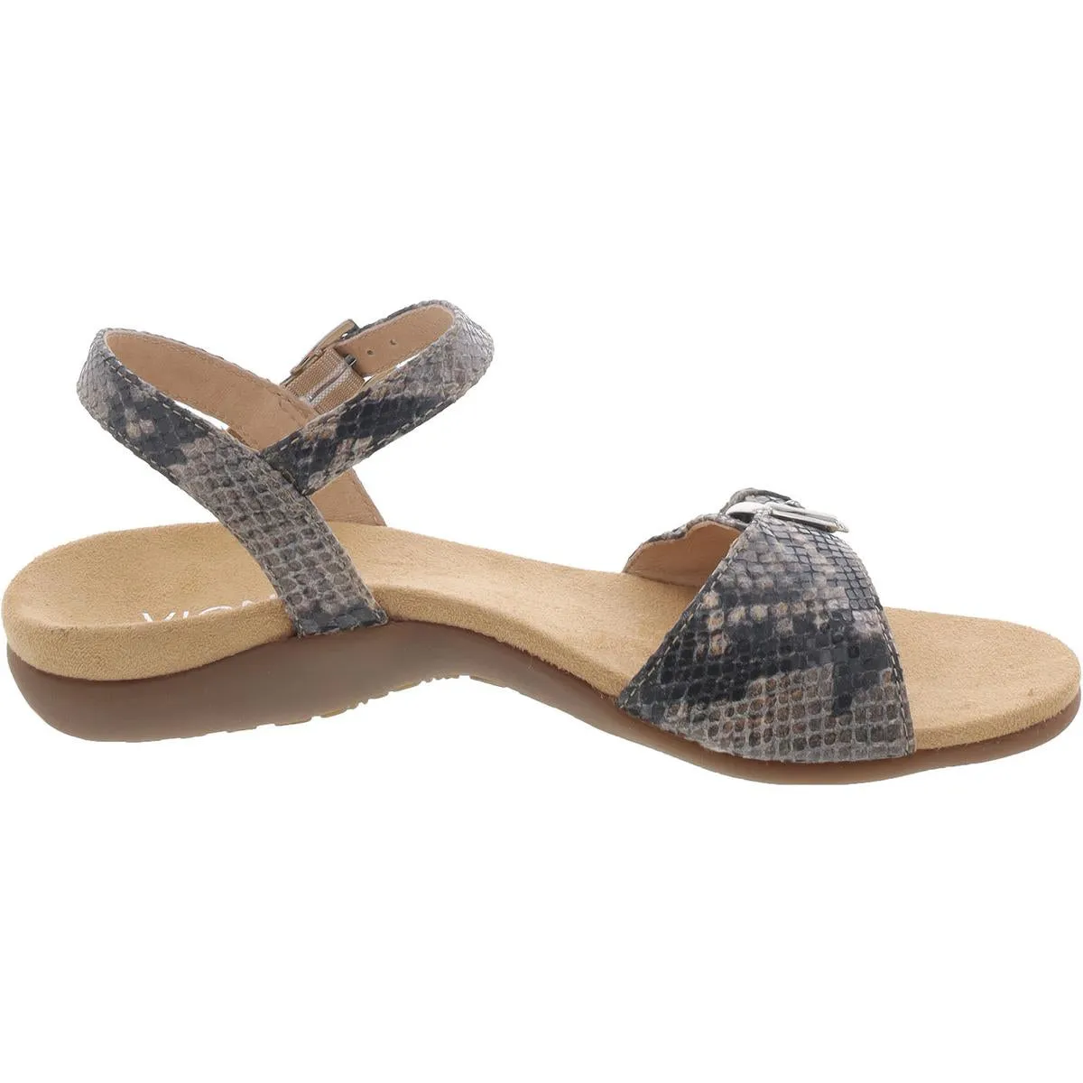 Alita Womens Leather Buckled Slingback Sandals