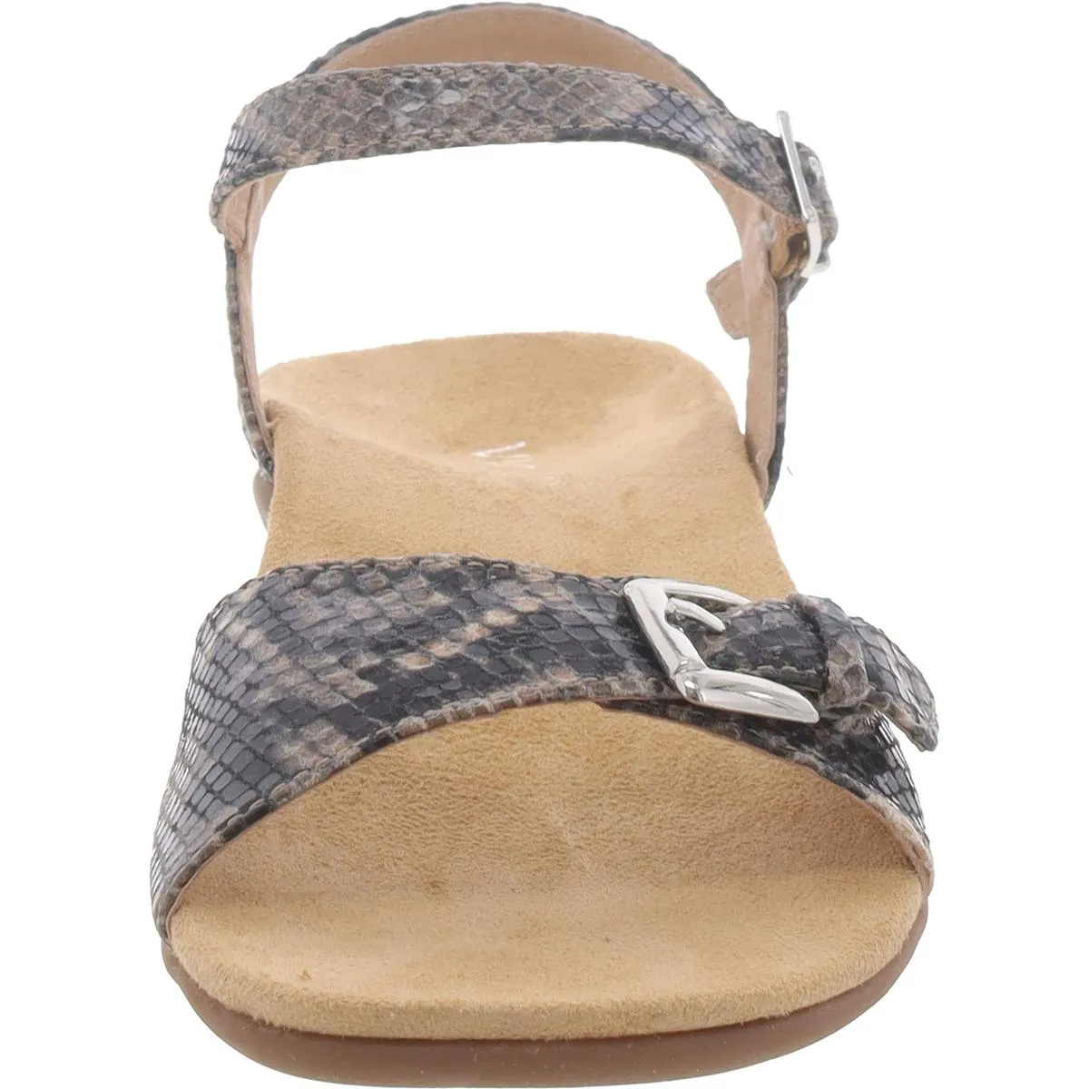 Alita Womens Leather Buckled Slingback Sandals