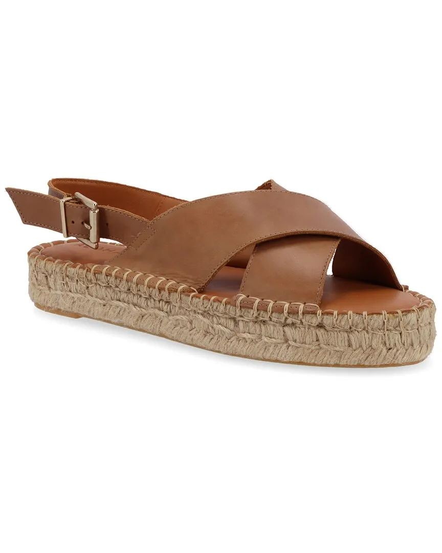 ALOHAS Crossed Leather Espadrille