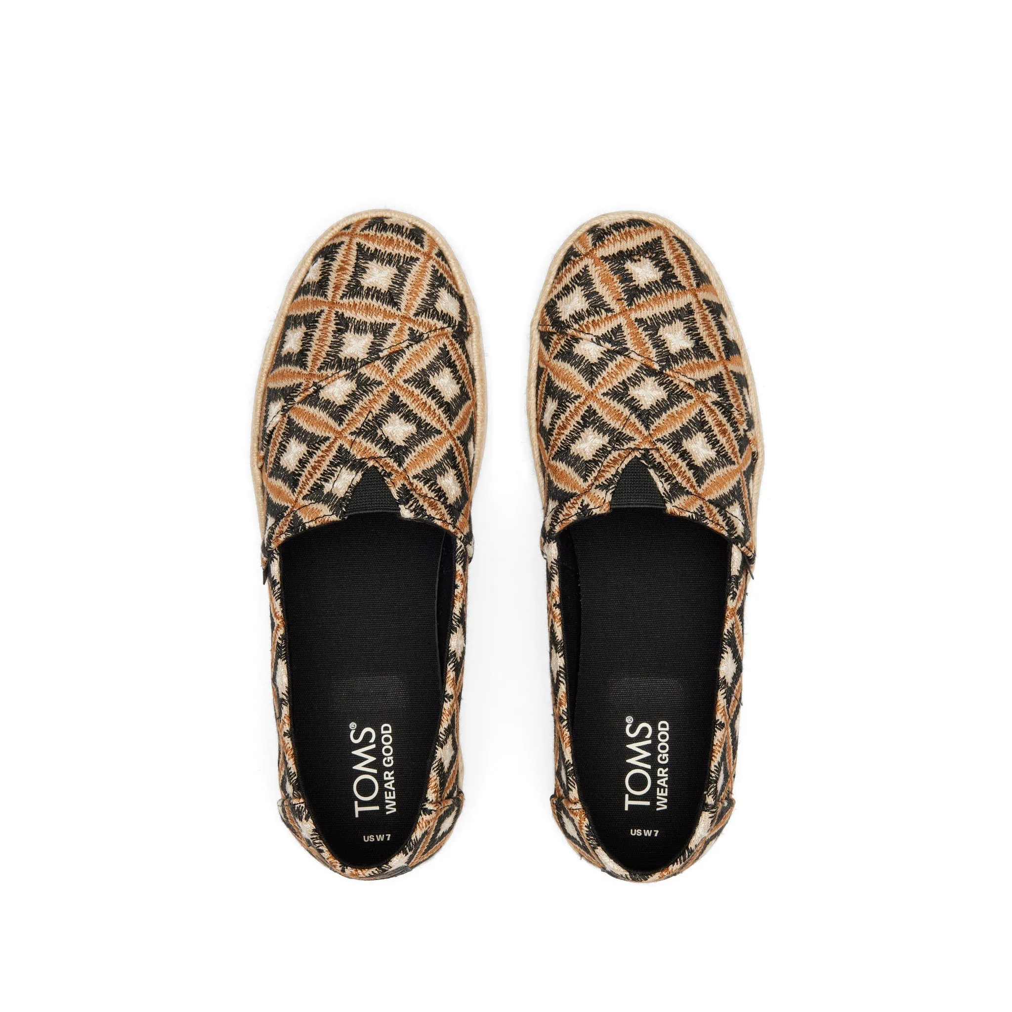 Alpargata Rope 2.0 Black Geometric Espadrille