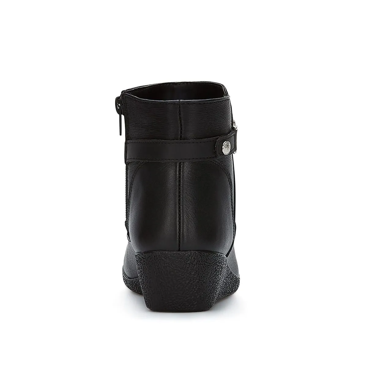 Andrea Wedge Leather Booties