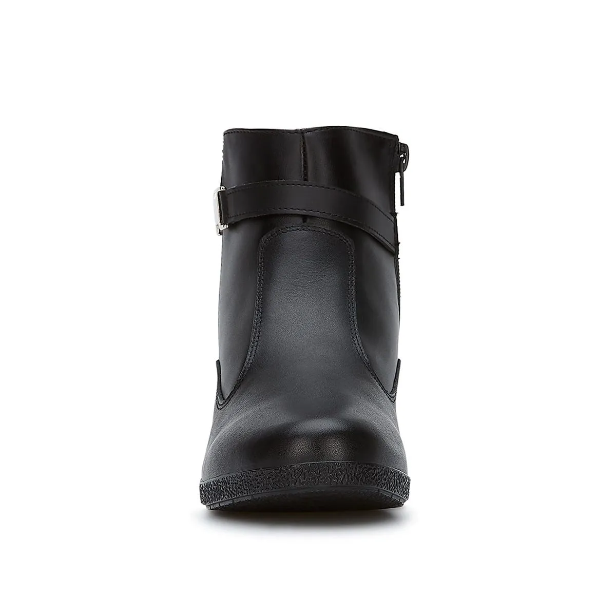 Andrea Wedge Leather Booties