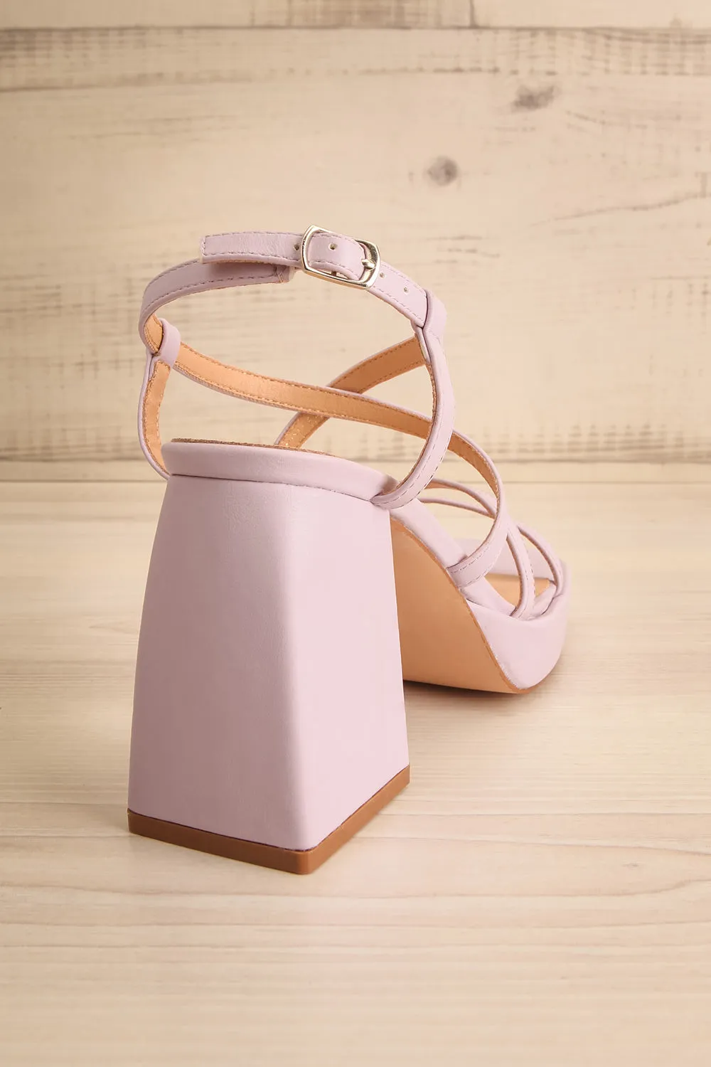 Aniston Lilac | Platform Heeled Sandals