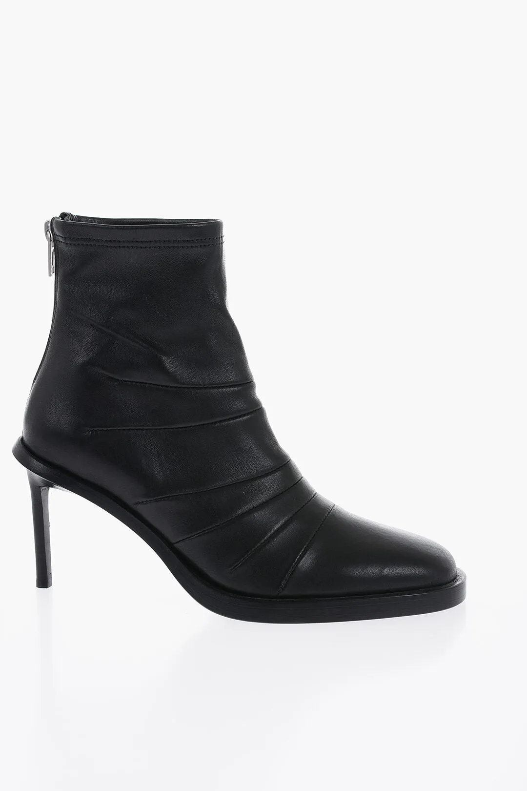 Ann Demeulemeester Leather Hedy Sock Boots With Embroderies 8Cm