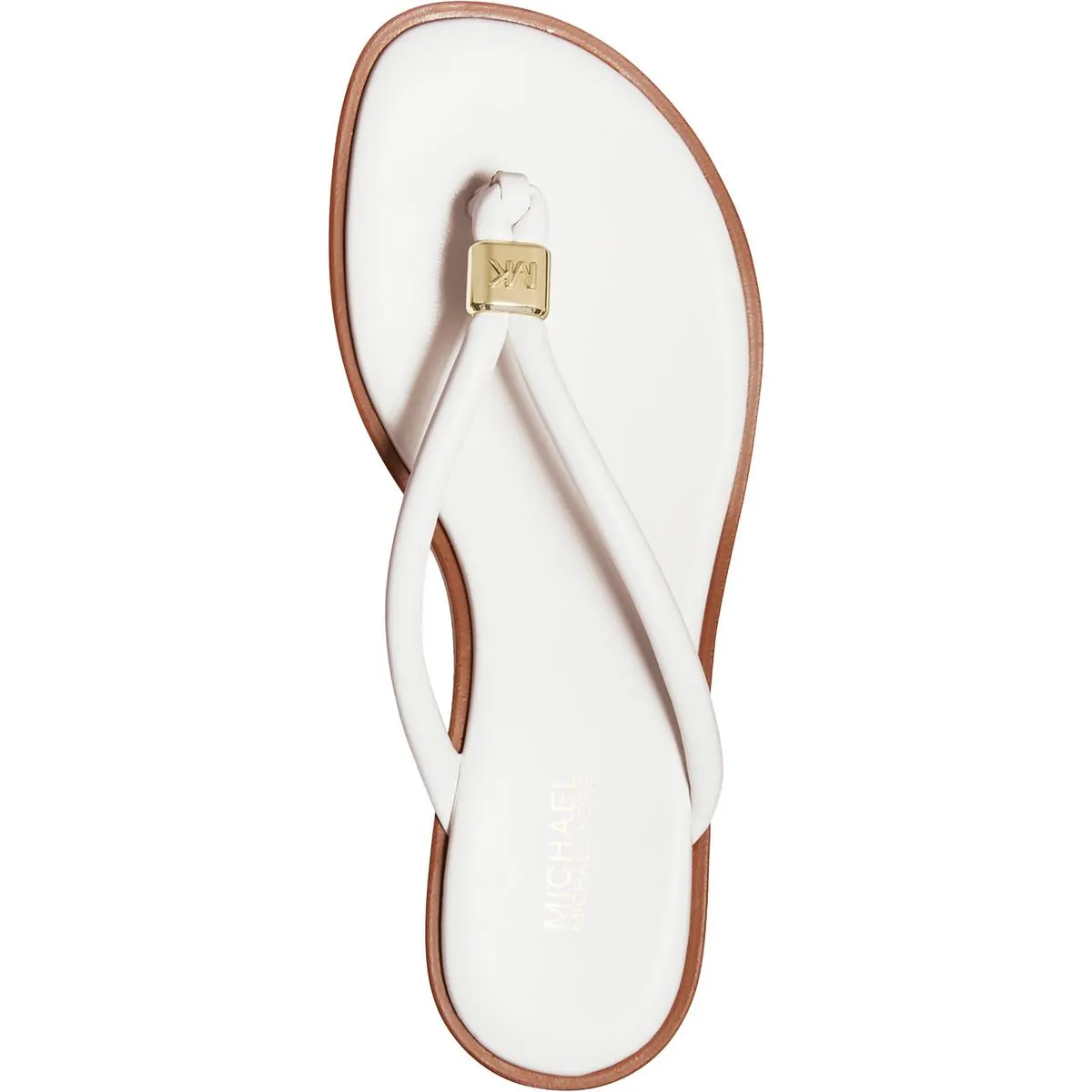 Annie Thong Womens Faux Leather Slip On Flip-Flops