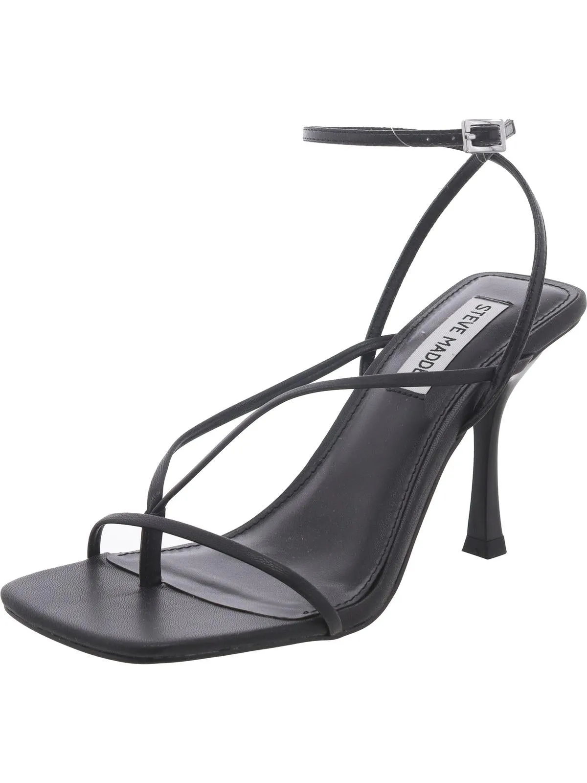 Annie Womens Faux Leather Thong Slingback Heels