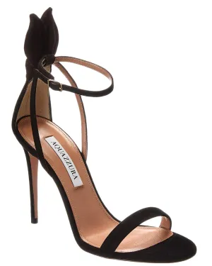 Aquazzura 105 Bow Suede Sandal