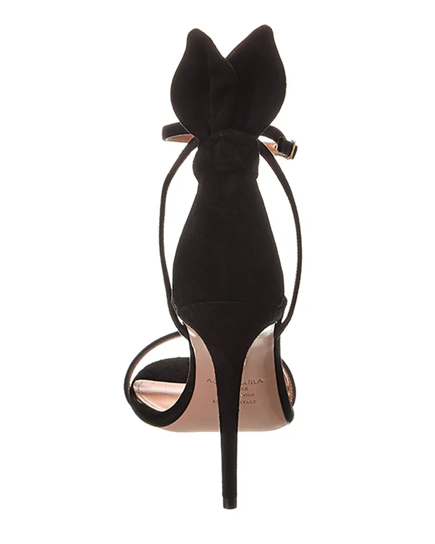 Aquazzura 105 Bow Suede Sandal