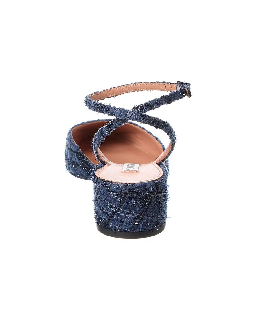 Aquazzura French Flirt 35 Tweed & Grosgrain Pump