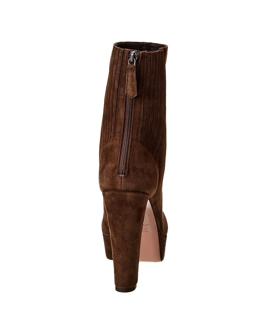 Aquazzura Saint Honore 120 Suede Boot