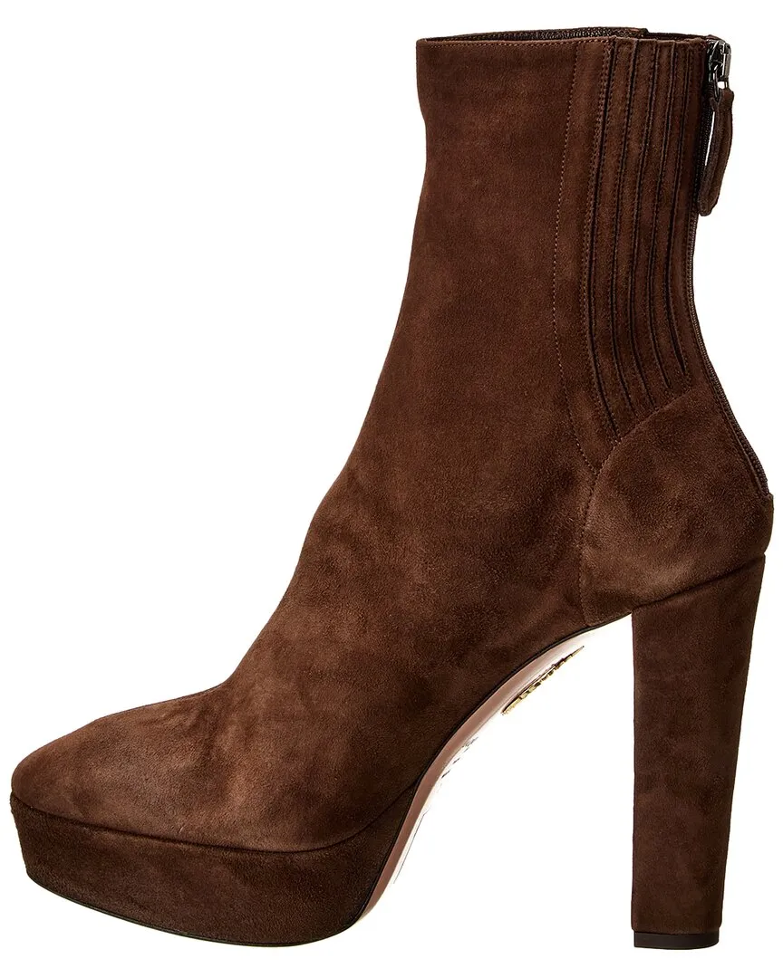 Aquazzura Saint Honore 120 Suede Boot