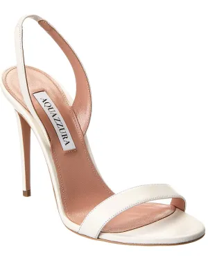 Aquazzura So Nude Block 105 Leather Slingback Sandal