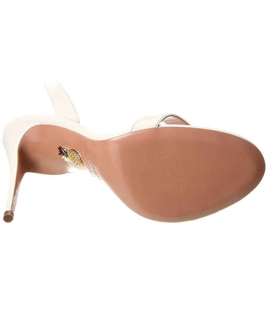Aquazzura So Nude Block 105 Leather Slingback Sandal