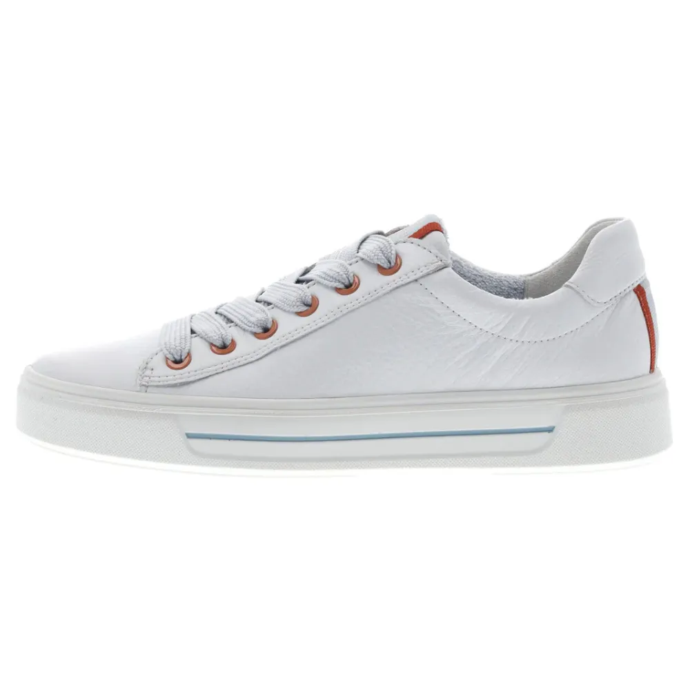 Ara Camden White Leather Sneaker (Women's)