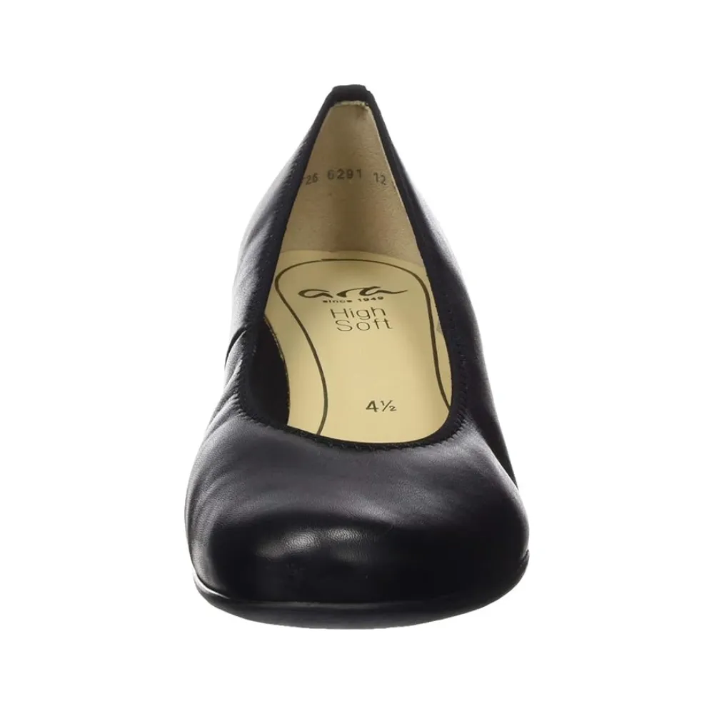 Ara Cardea Black Leather Pump (Women's)