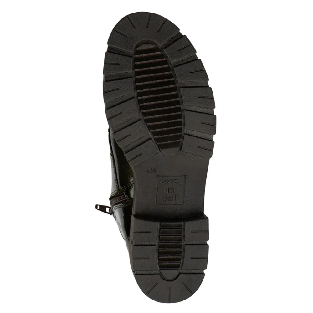Ara Deon Black Croco Patent Leather Boot (Women's)