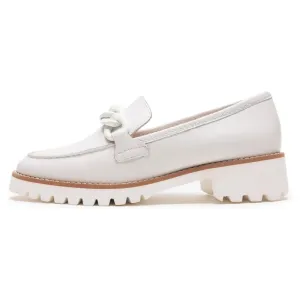 Ara Kiana Cream Leather Chain Loafer (Women's)