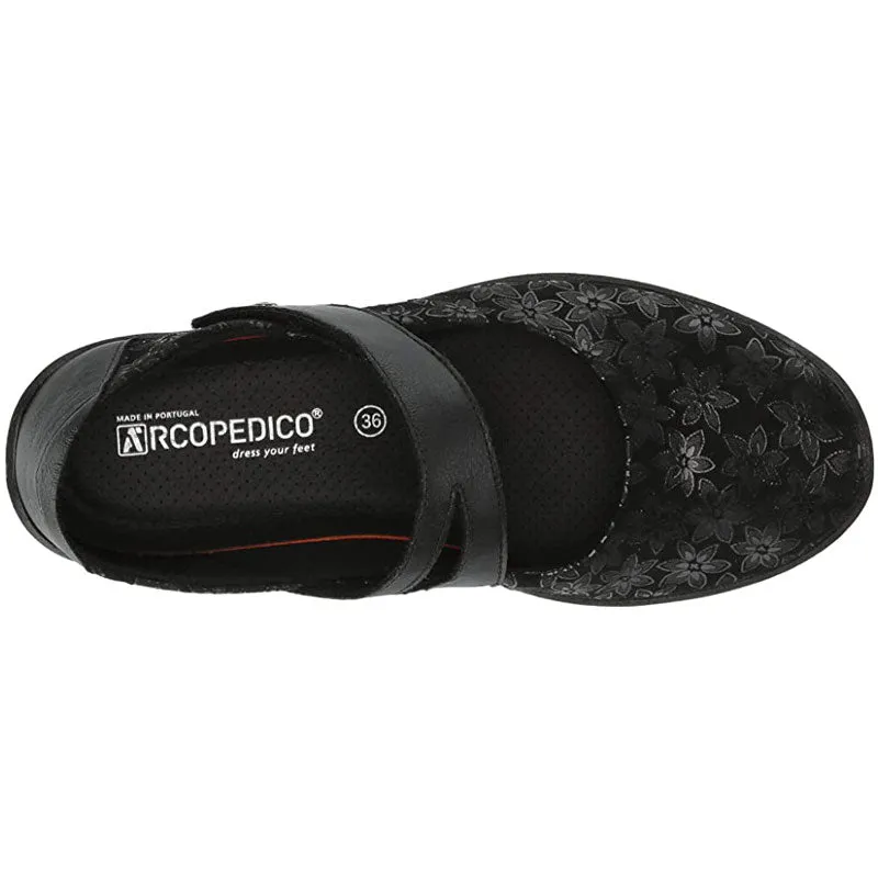 Arcopedico Cosmo Black Flower (Women's)