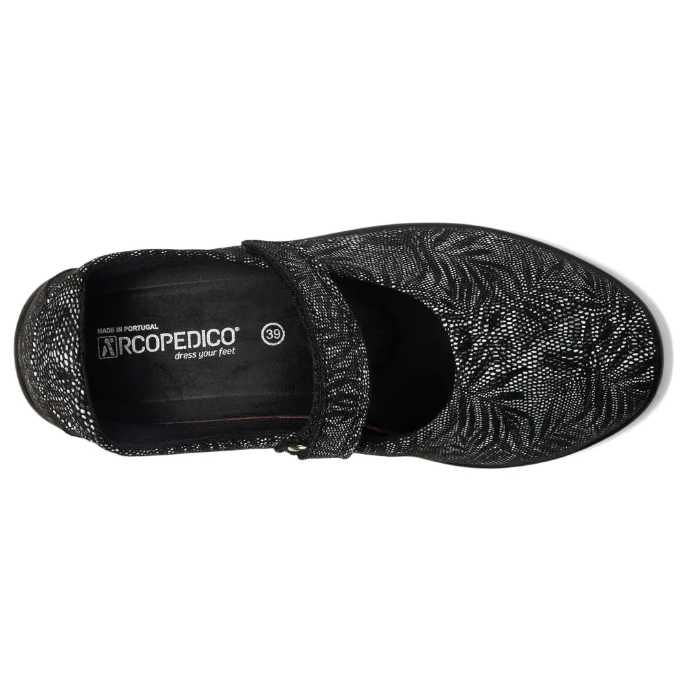 Arcopedico Estrela Black Palm Mary Jane (Women's)