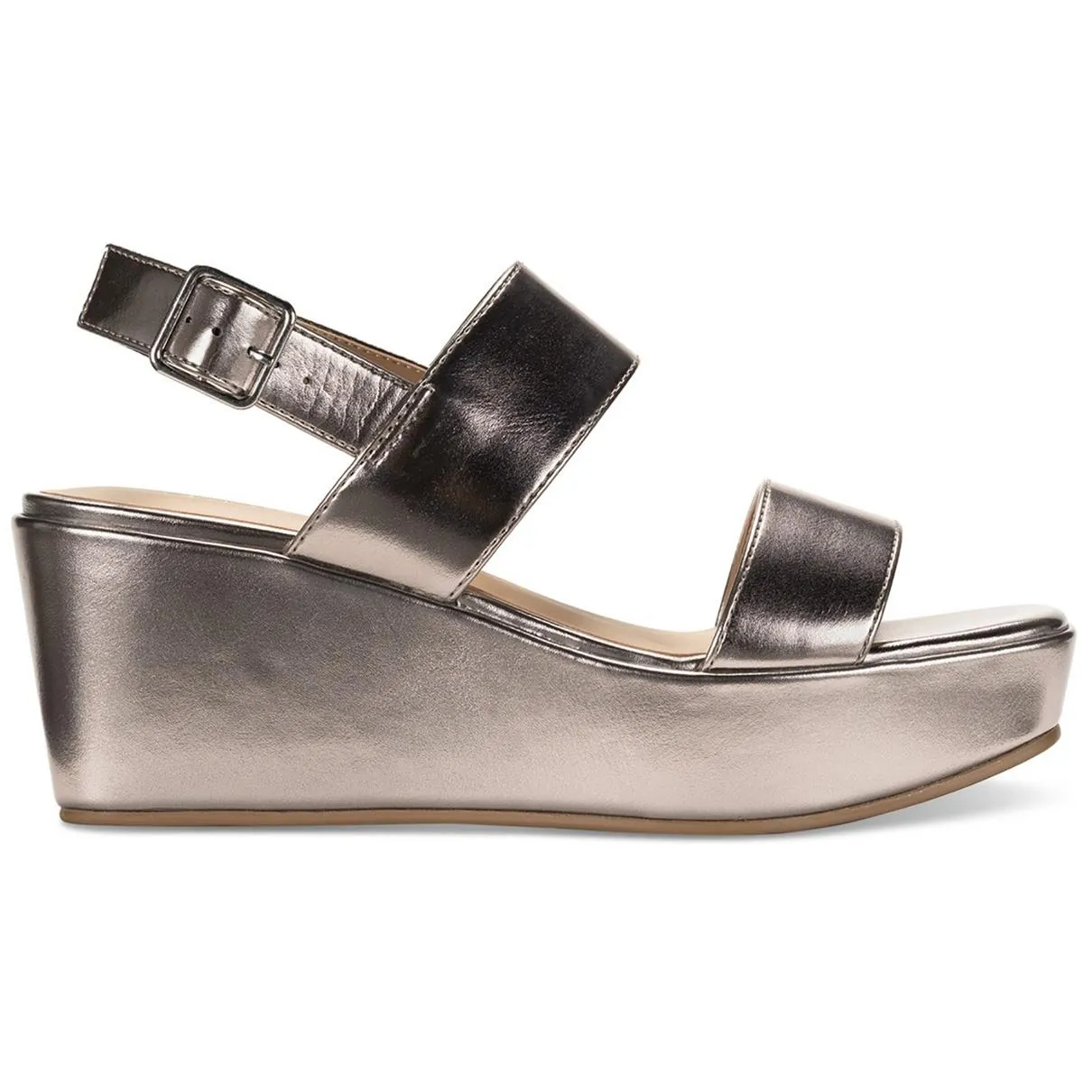 Ardennp Womens Solid Manmade Wedge Heels