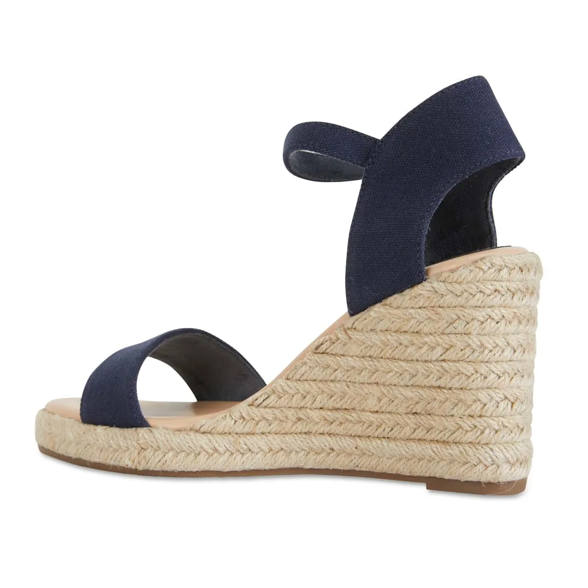 Audrey Espadrille in Navy Fabric