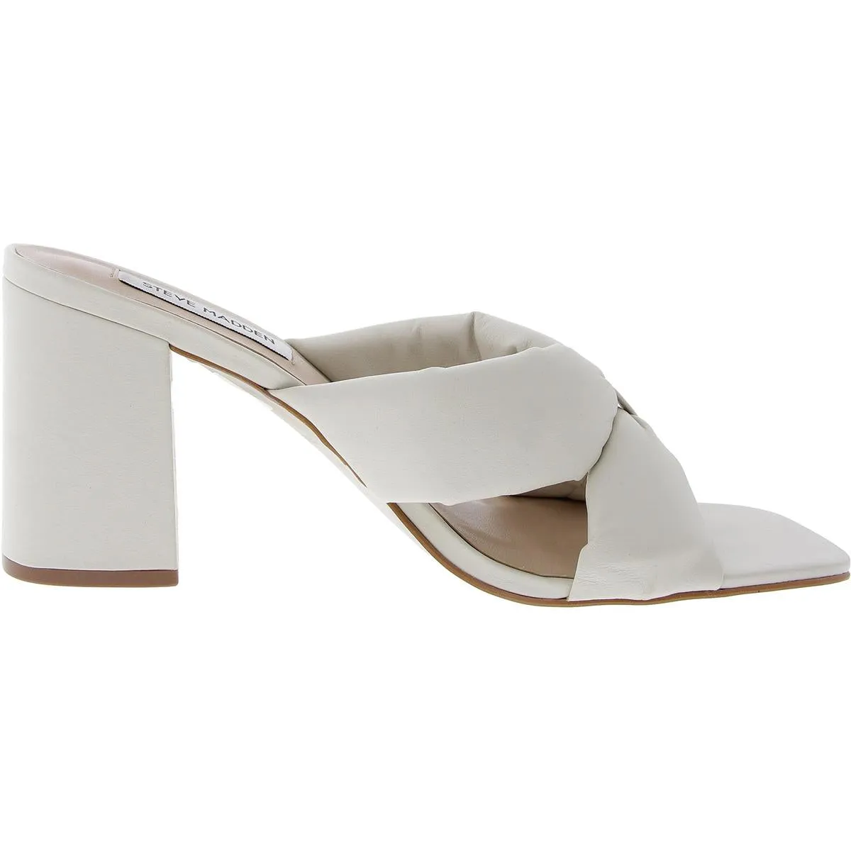AVI Womens Padded Insole Leather Block Heel